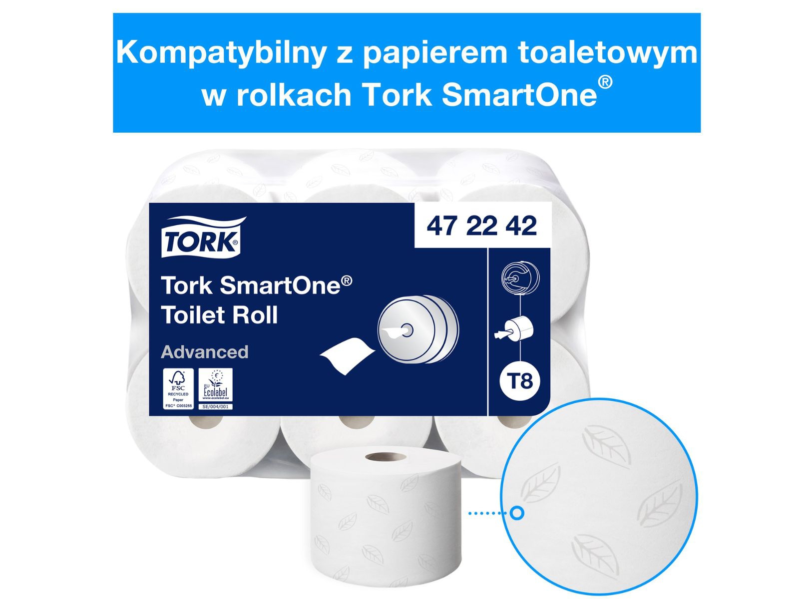 Dozownik T8 SmartOne TORK 680008 Czarny